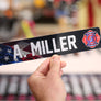 Locker Plate: American Flag: Black background