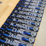 BULK ORDER + 12 LOCKER PLATE: POLICE BLUE LINE
