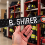 Locker Plate: American Flag: Black&White