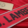 Locker Plate: FIRE HOSE RED