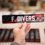 LOCKER PLATE: THIN-LINE AMERICAN-FLAG/LOGO