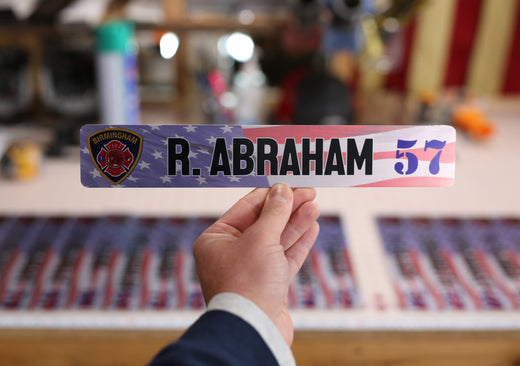 Locker Plate: American Flag Design #3