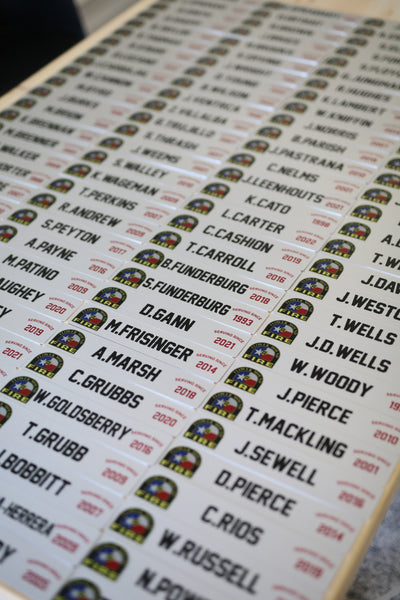 BULK ORDER +12 Locker Plates: Silver