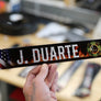LOCKER PLATE: Flag and Fire background
