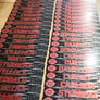 BULK ORDER +12 Locker Plates: American Flag: Black&White Design #2