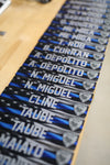 BULK ORDER + 12 LOCKER PLATE: POLICE BLUE LINE