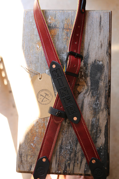 Leather & Firehose Radio Strap: Custom Colors