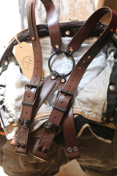 Suspenders: BROWN Adjustable