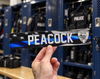 LOCKER PLATE: Police Blue Line Flag