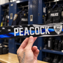 LOCKER PLATE: Police Blue Line Flag