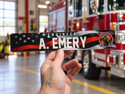 LOCKER PLATE: NEW! REDLINE