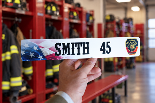 Locker Plate: American Flag Design #1