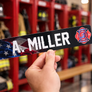 Locker Plate: American Flag: Black background