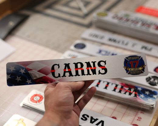 Locker Plate: American Flag Design #1