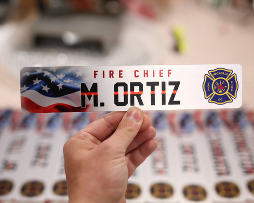 Locker Plate: American Flag Design #2