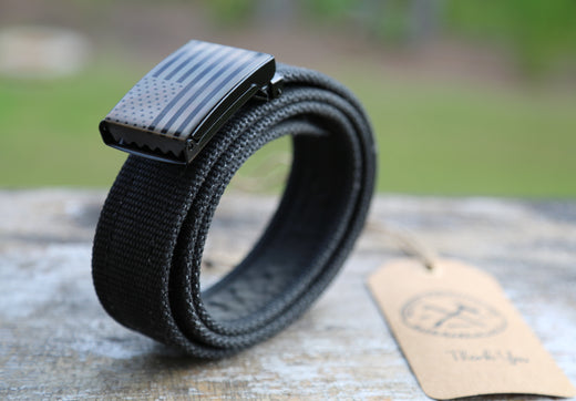 Black Fire Hose Belt: Limited-AMOUNT
