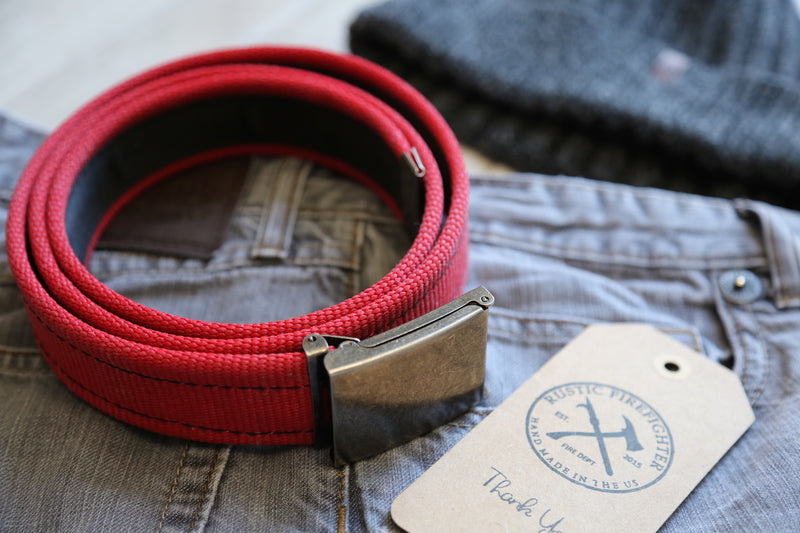 Engine Red Fire Hose Belt
